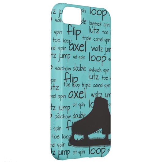 Skating Terms with Skate iPhone Case (Back/Right)