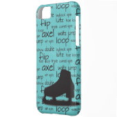 Skating Terms with Skate iPhone Case (Back Left)