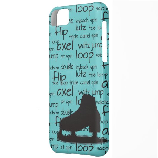 Skating Terms with Skate iPhone Case (Back Left)