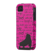 Skating Terms with Skate iPhone Case (Back Left)