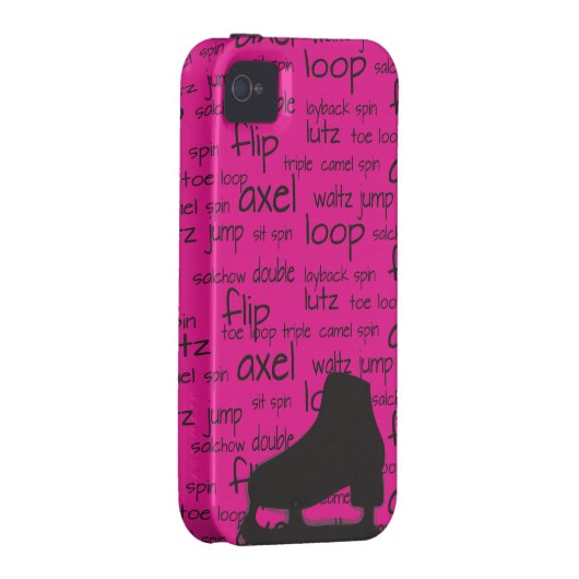 Skating Terms with Skate iPhone Case (Back/Right)