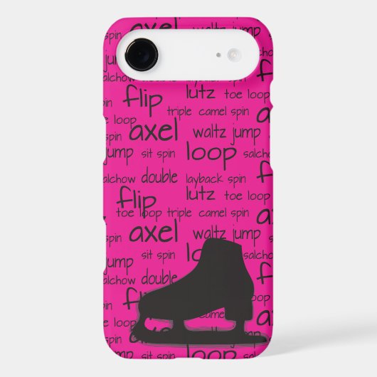 Skating Terms with Skate iPhone Case (Back)