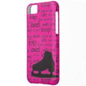 Skating Terms with Skate iPhone Case (Back Left)