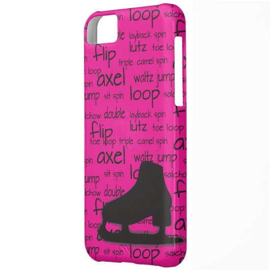 Skating Terms with Skate iPhone Case (Back Left)