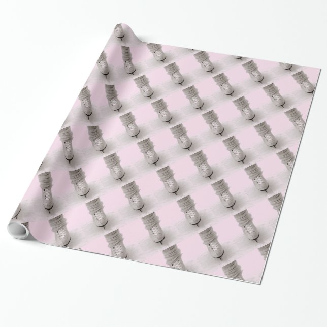 'Skating' Wrapping Paper (Unrolled)