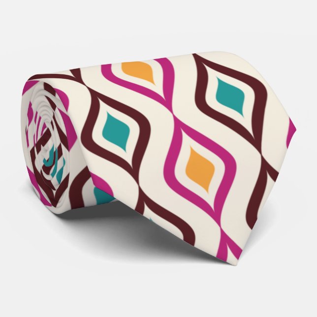 Skaymarts | Boss Pink Yellow Office and Event Neck Tie (Rolled)