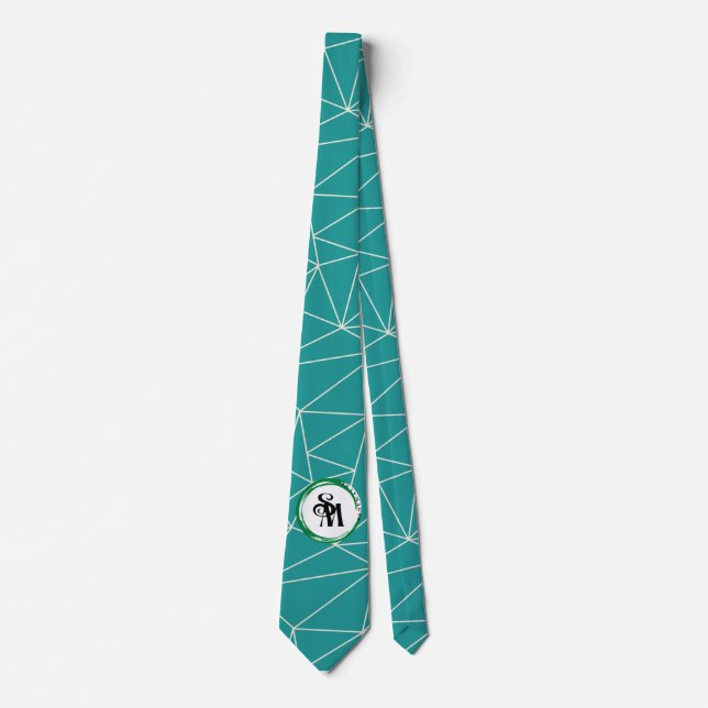 Skaymarts | Customized Business Logo Boho Pattern Neck Tie (Front)