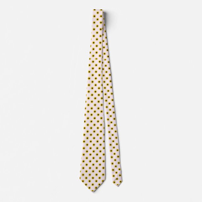Skaymarts Lavender Blush Color Sunflower Neck Tie (Front)