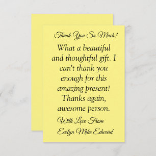 Skaymarts Perfect Lovely Thank You Card