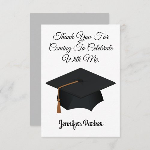 Skaymarts  Special Graduation Thank You Card
