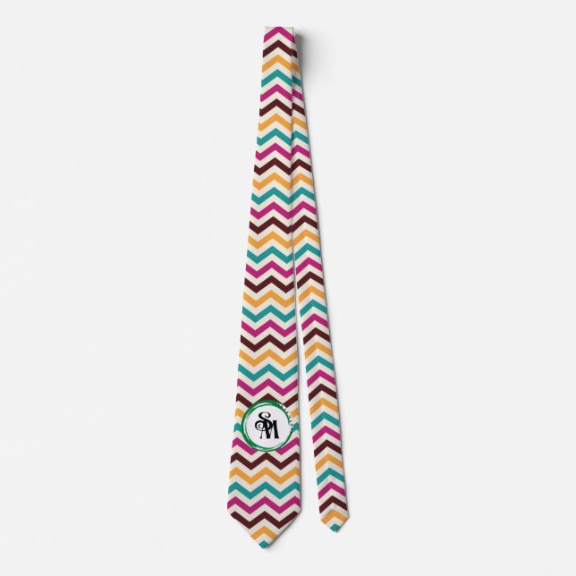 Skaymarts | Unique Boho Pattern Business Logo  Neck Tie (Front)