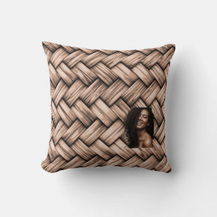 SKAYMARTS Uniquely Photo Woven Throw pillow