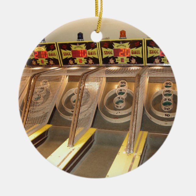 SKEE BALL! CERAMIC ORNAMENT (Front)