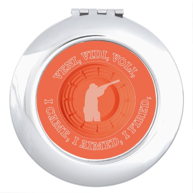 Skeet Trap and Sporting Days Shield Makeup Mirror (Front)