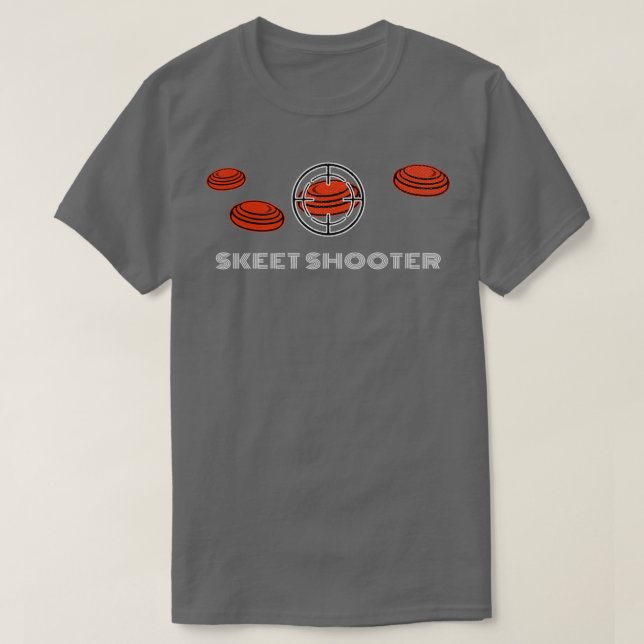 Skeetshooter Clay Pigeon Trap Shooting Design T-Shirt (Design Front)