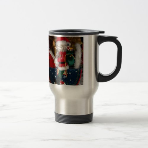 Skeezer Christmas With Snow happy holidaysJPG Travel Mug