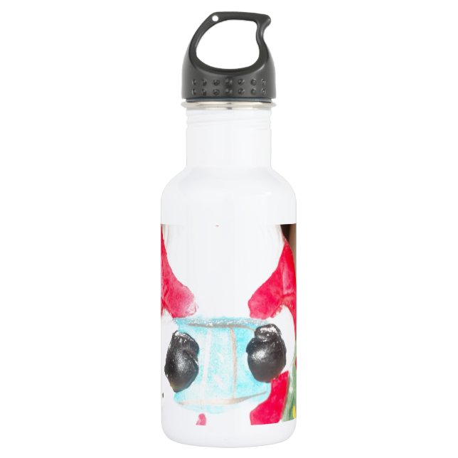 Skeezer cute Santa Claus.JPG Stainless Steel Water Bottle (Front)