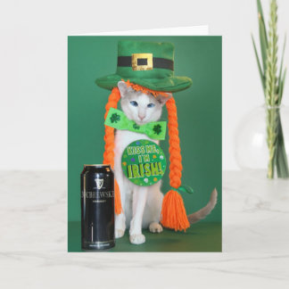 Skeezix McCat --- Cat St. Patrick's Day Card