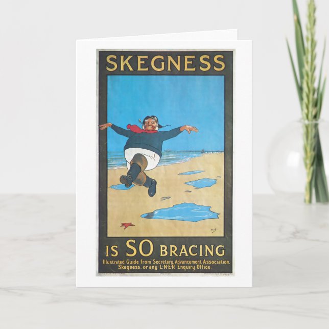 Skegness, England Vintage Travel Poster Card (Front)