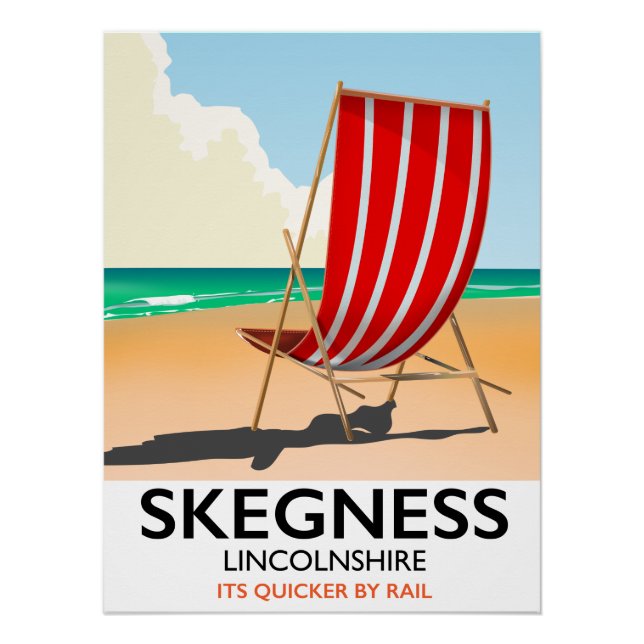 Skegness Lincolnshire beach poster (Front)