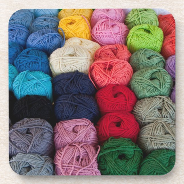 Skeins of yarn coaster (Front)