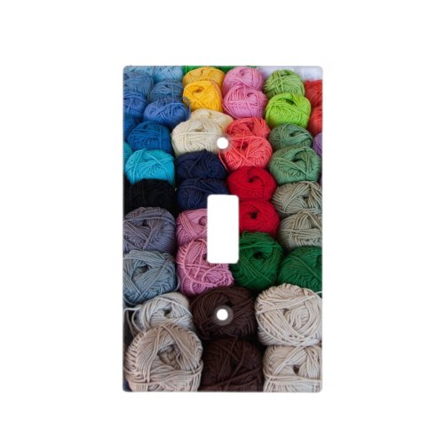 Skeins of yarn light switch cover