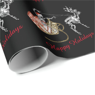 SkeleSanta Wrapping Paper