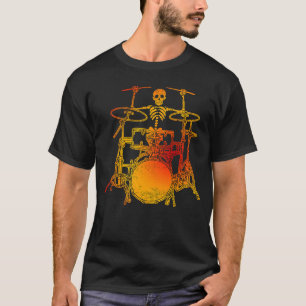 Skelet drummer rock and roll drummer 2 T-Shirt