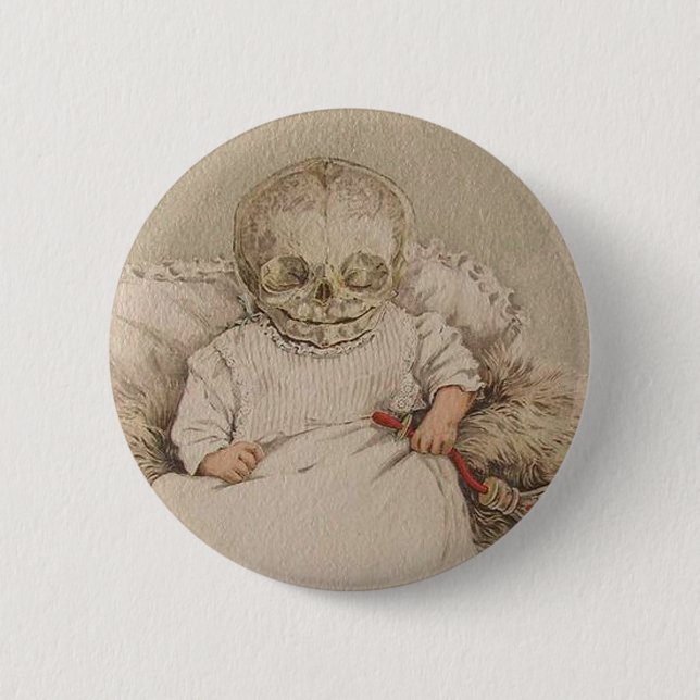 Skeletal Baby Button (Front)