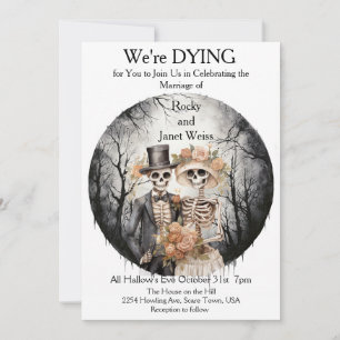 Skeletal Couple Wedding Invitation