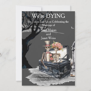 Skeletal Couple Wedding Invitation