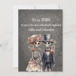 Skeletal Couple Wedding Invitation
