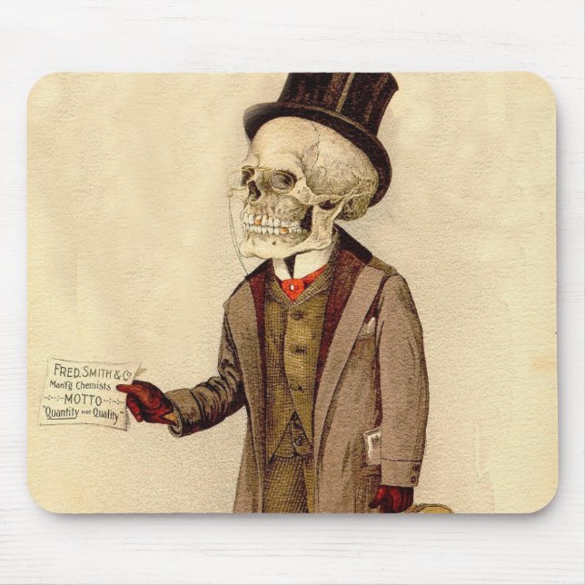 Skeletal Doctor Mouse Pad (Front)