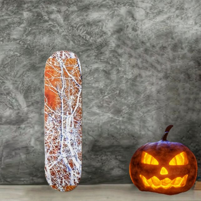 Skeletal Forest-II Skateboard Deck (Break out the creepy skateboard, in time for Halloween!)