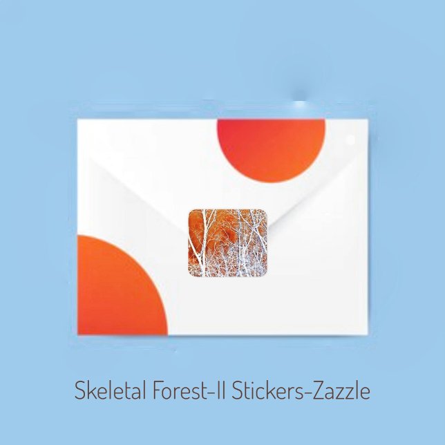Skeletal Forest-II Square Sticker (Creator Uploaded)