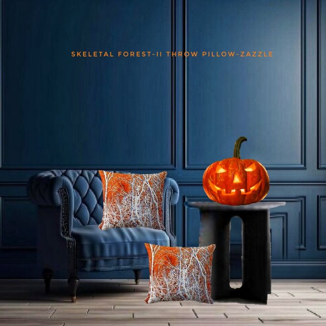 Skeletal Forest-II Throw Pillow (Creator Uploaded)