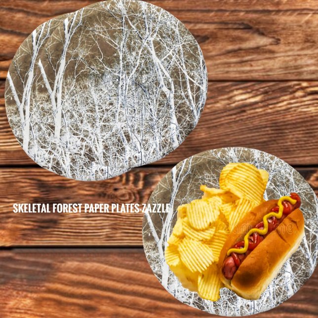 Skeletal Forest Paper Plates (Creator Uploaded)