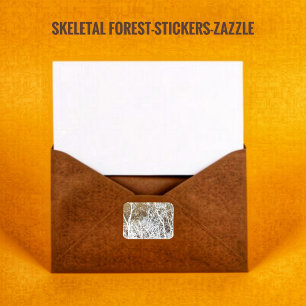 Skeletal Forest Square Sticker