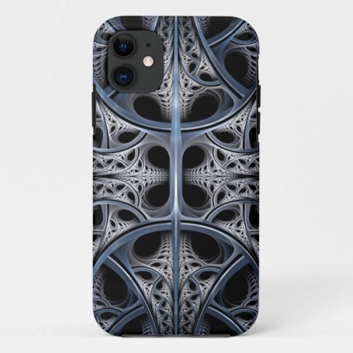 Skeletal Hall fractal art iPhone 11 Case