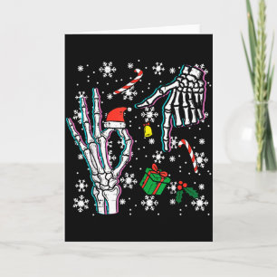 Skeleton 67 Meme Funny Christmas 6 7 Boys Youth Te Card