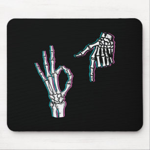 Skeleton 67 Meme Funny Halloween Boys Girls Youth Mouse Pad