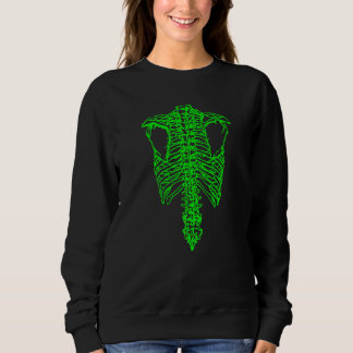 Skeleton '80 Vintage Nerd Geek Graphic  1 Sweatshirt