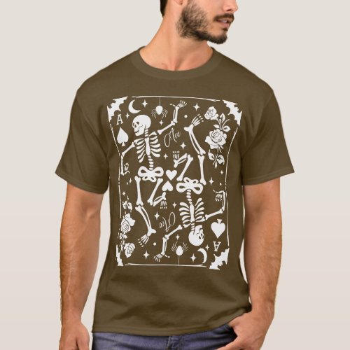 Skeleton Ace of Spades d Goblincore Punk Grunge Bl T_Shirt