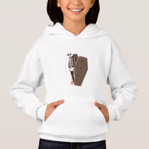 Skeleton and Coffin Halloween Design Hoodie