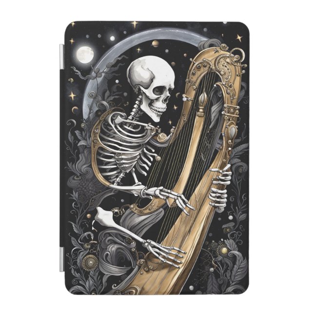 Skeleton and Harp I iPad Mini Cover (Front)