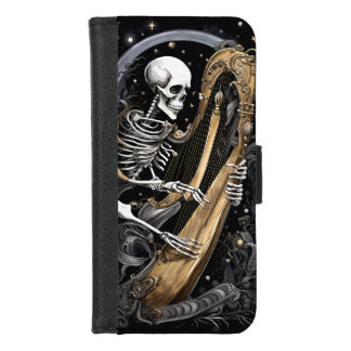 Skeleton and Harp I iPhone 8/7 Wallet Case