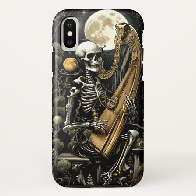 Skeleton and Harp II Case-Mate iPhone Case (Back)
