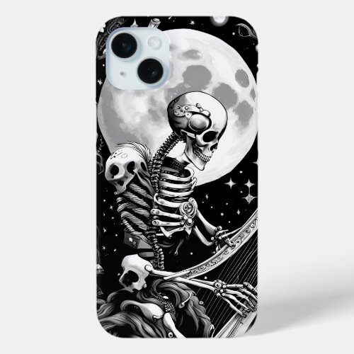 Skeleton and Harp III iPhone 15 Plus Case