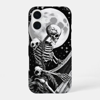 Skeleton and Harp III iPhone 16 Case