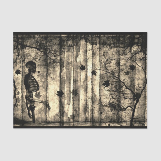 SKELETON AND LACE Tissue Paper (Front)